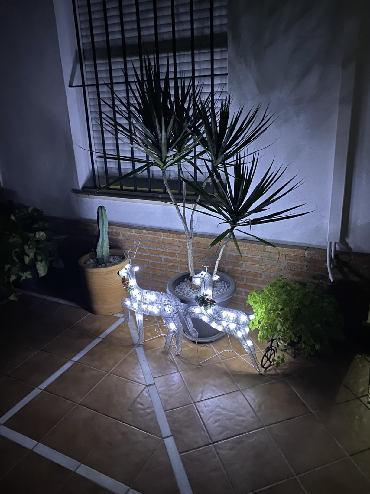 vidaXL LED-Rentiere 2 Stk. Gold 40 LEDs 64 cm Deko