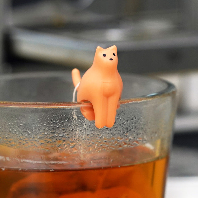 Kikkerland Kitchen Cat Tea Bag Holders Teebeutelhalter 4er