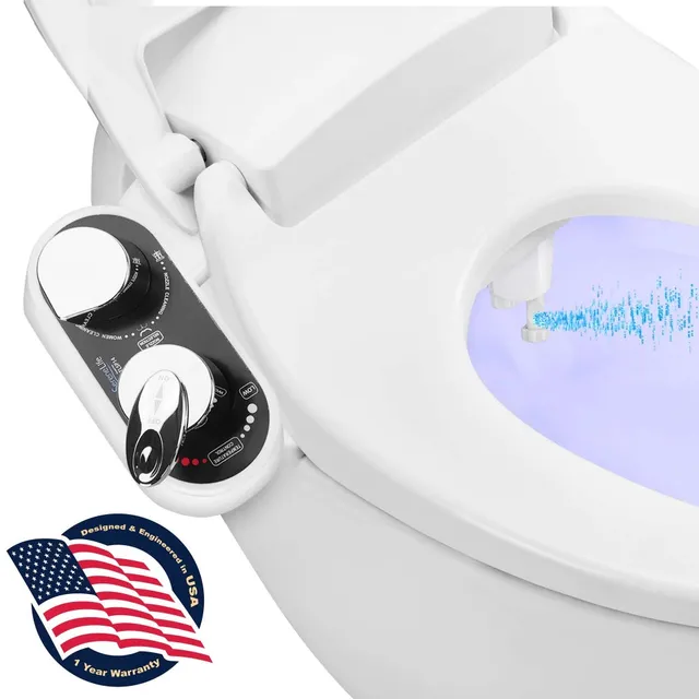 Serenelife Bathroom Bidet Aufsatz Warm Kalt selbstreinigend