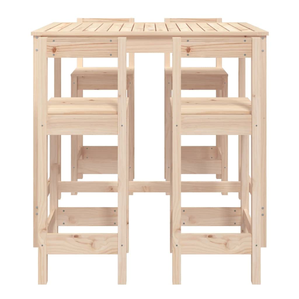 vidaXL Heim & Garten Gartenbar-Set 5-tlg. Kiefer Massivholz