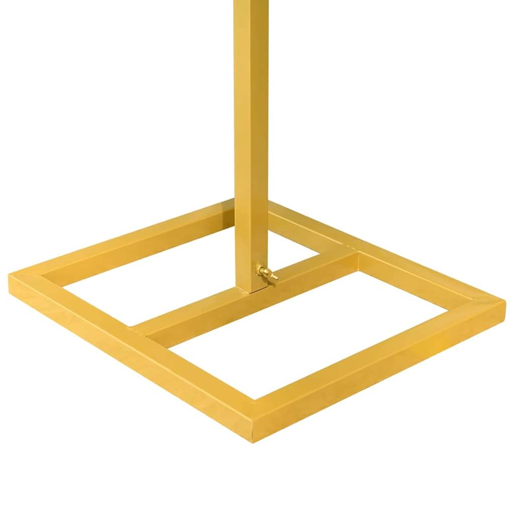 vidaXL Heim & Garten Hochzeitsbogen Gold 338 cm Stahl eckig
