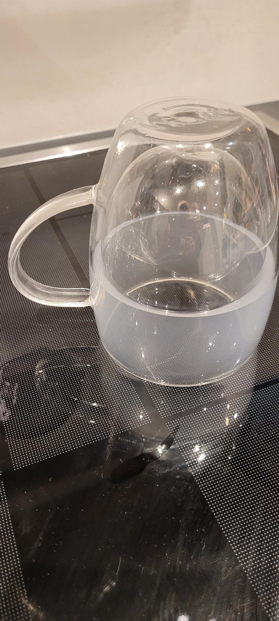 Intirilife Thermo-Gläser doppelwandig 150 ml 2 Stück mit Henkel