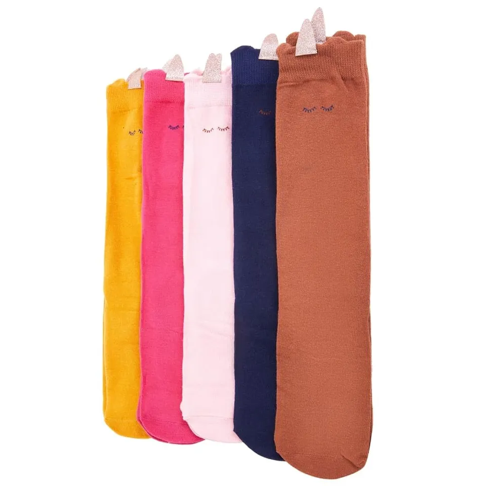 vidaXL Baby & Kleinkind Kindersocken Einhorn 23-26 5 Paar