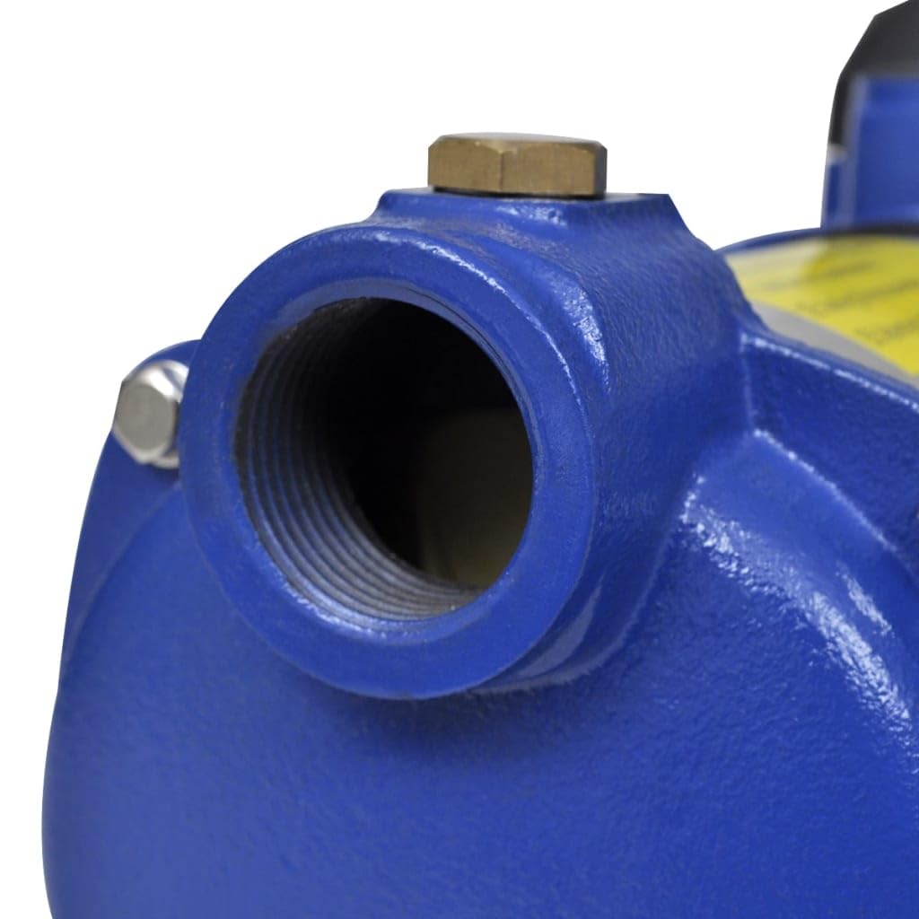 vidaXL Strahlpumpe 1300W 5100L/h Blau Gartenpumpe Stahl