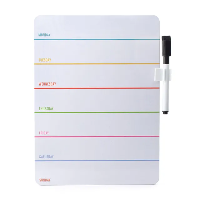 Kikkerland Weekly Memotafel Whiteboard Woche