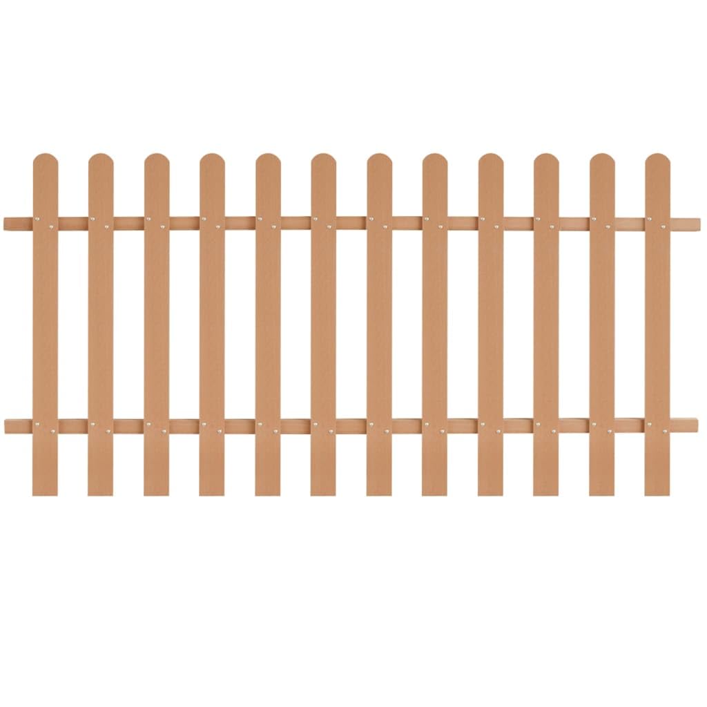 vidaXL Lattenzaun WPC 200 x 100 cm Gartenzaun 12 Latten