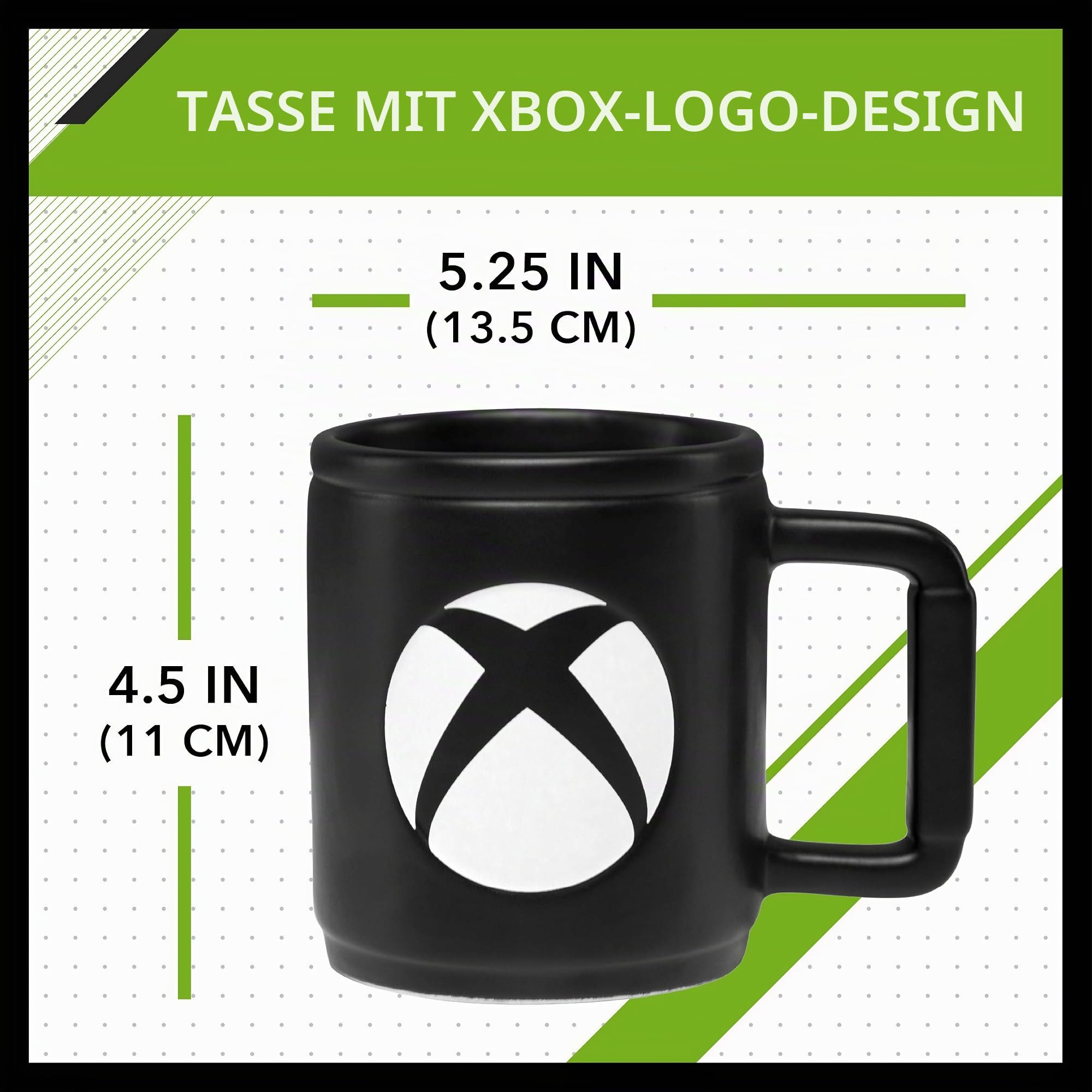 Paladone Xbox Logo Kaffeebecher Tasse 400 ml Klassisch
