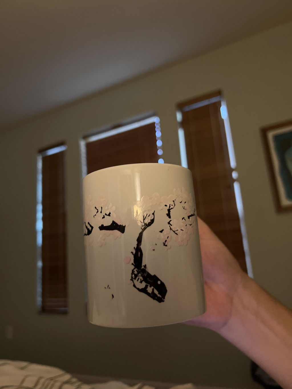 Kikkerland Blossom Morph Mug Zaubertasse Porzellan Aprikosblüte