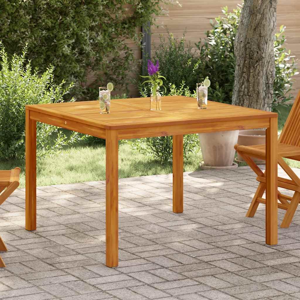 vidaXL Garten-Esstisch 110x110x75 cm Akazie Massivholz