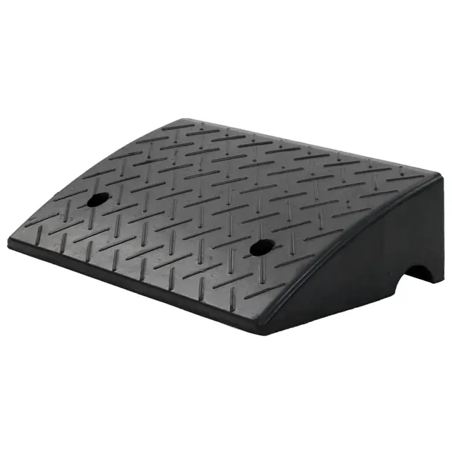 vidaXL Bordsteinrampe Gummi 50x32,5x14 cm Auffahrrampe 2er Set