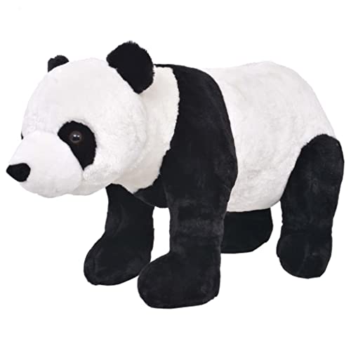 vidaXL Panda Plüschtier XXL 92 cm schwarz-weiß 100 kg