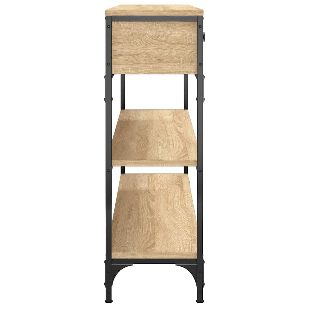 vidaXL Möbel Konsolentisch 100x25x75 cm Sonoma-Eiche Holz