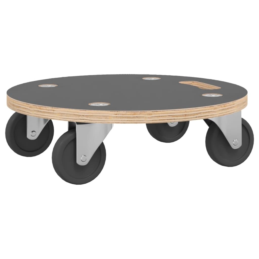 vidaXL Transportroller Rund 2 Stk Ø38x11,5 cm 250 kg Sperrholz