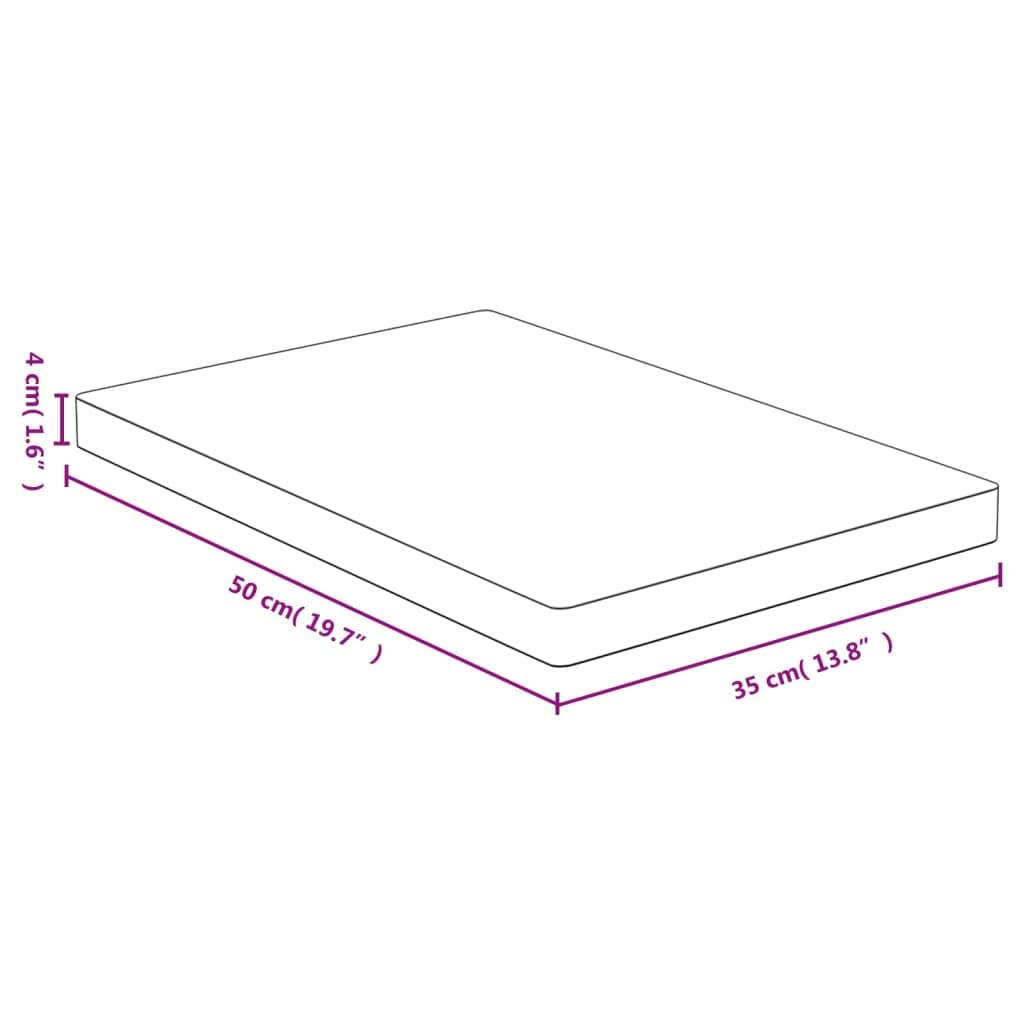 vidaXL Schneidebrett 35x50x4 cm Bambus Küchenbrett
