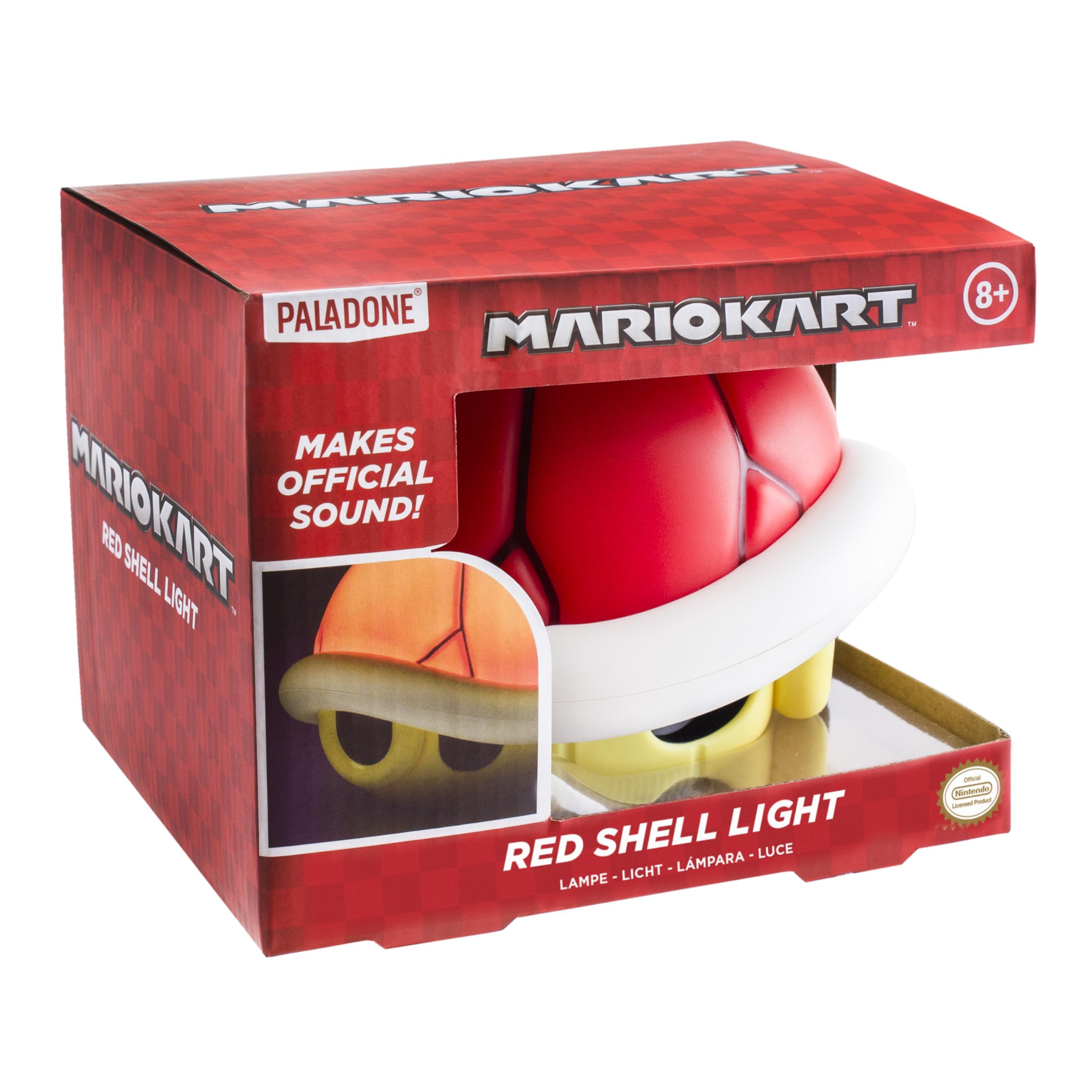 Paladone Super Mario Red Shell Lampe 12 cm mit Sound