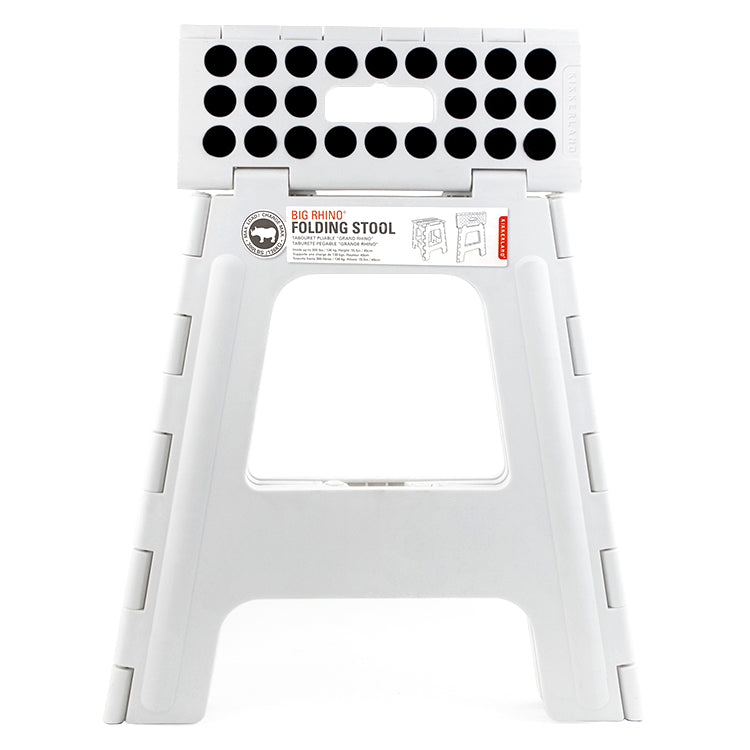 Kikkerland Home Rhino II Tritthocker Weiß Klappbar