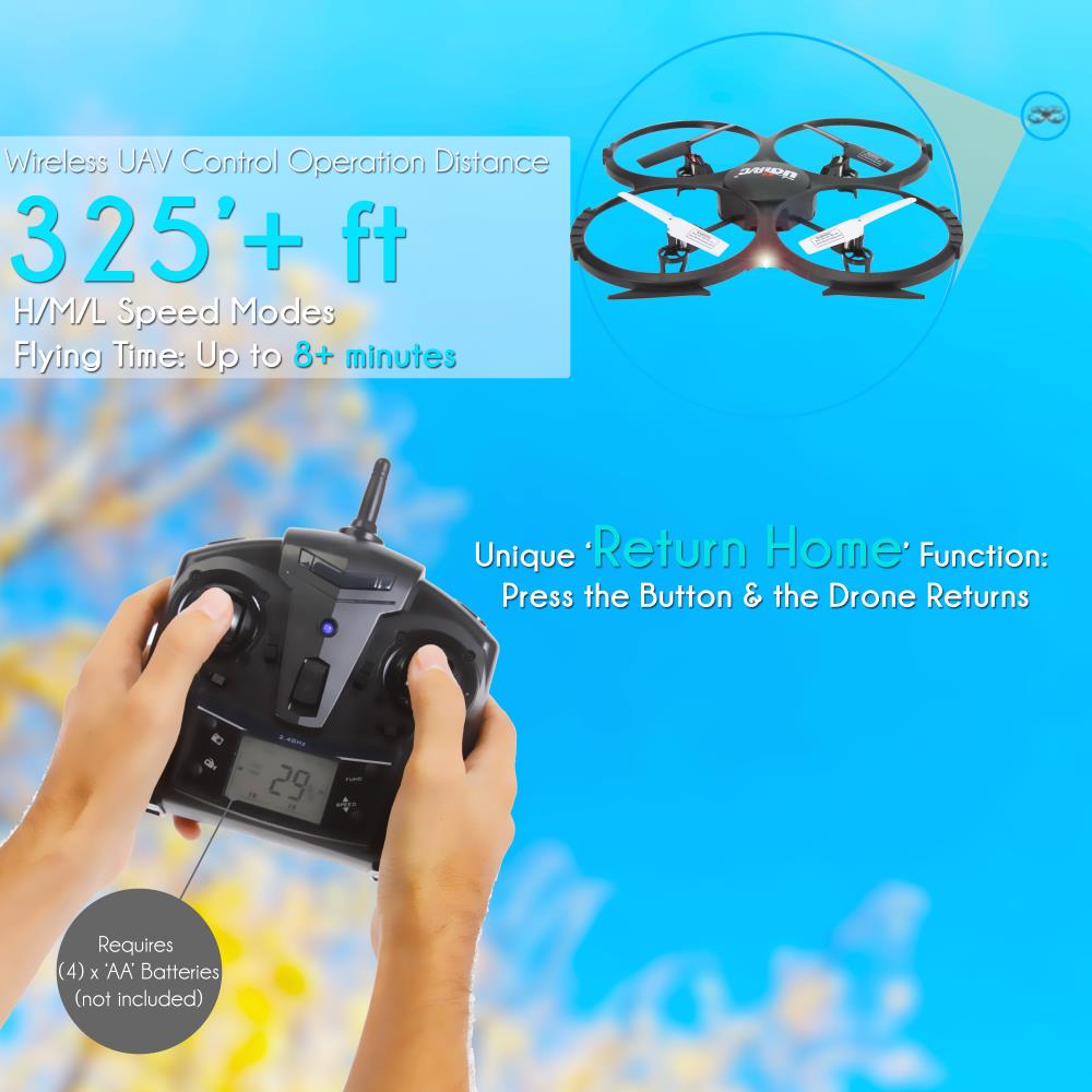 Serenelife Cameras RC Drohne HD Kamera 720p Weiß Quadrocopter