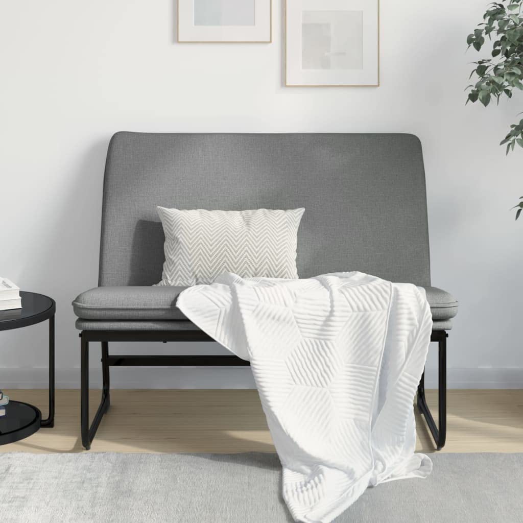 vidaXL Sitzbank Dunkelgrau 100 cm Stoff Polsterbank