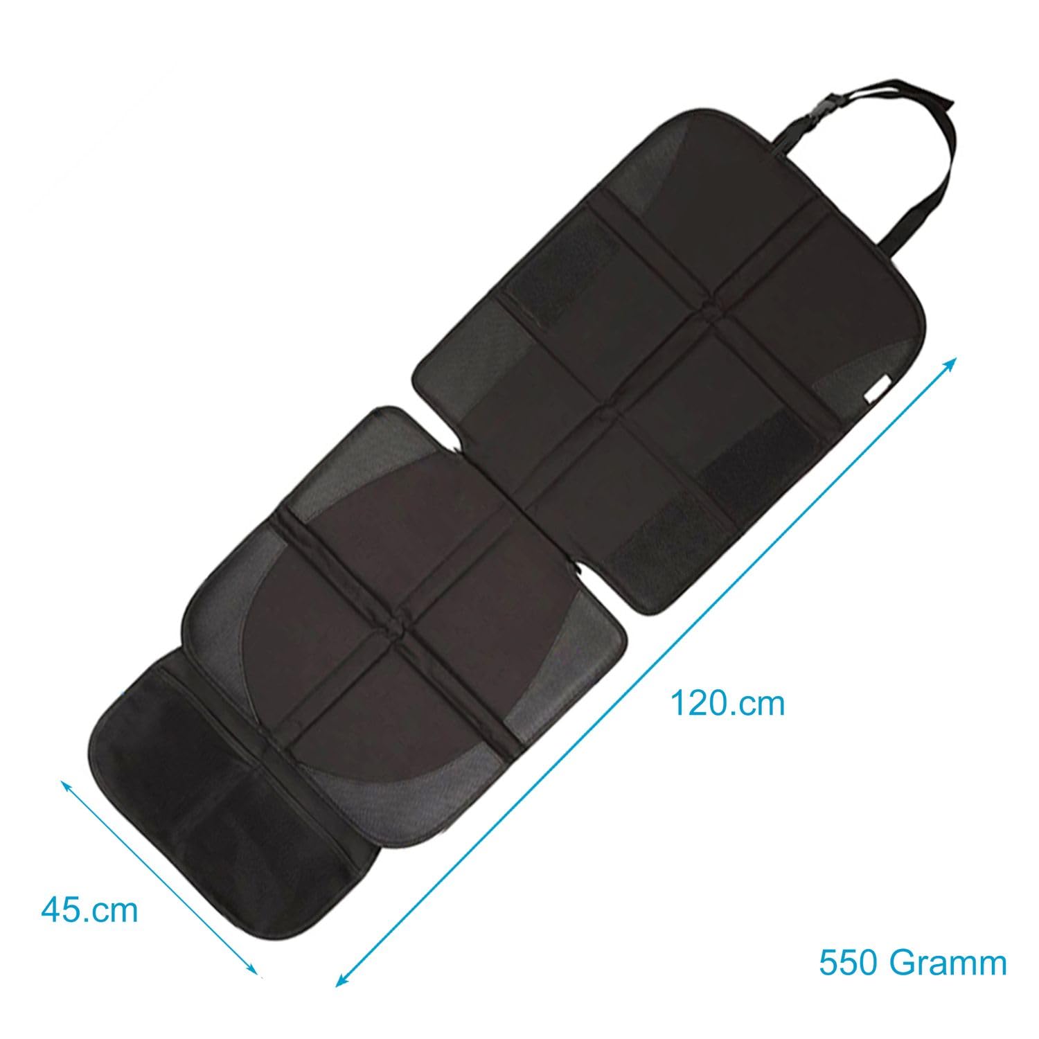Intirilife Sitzauflage Auto Schwarz 120,6cm wasserabweisend