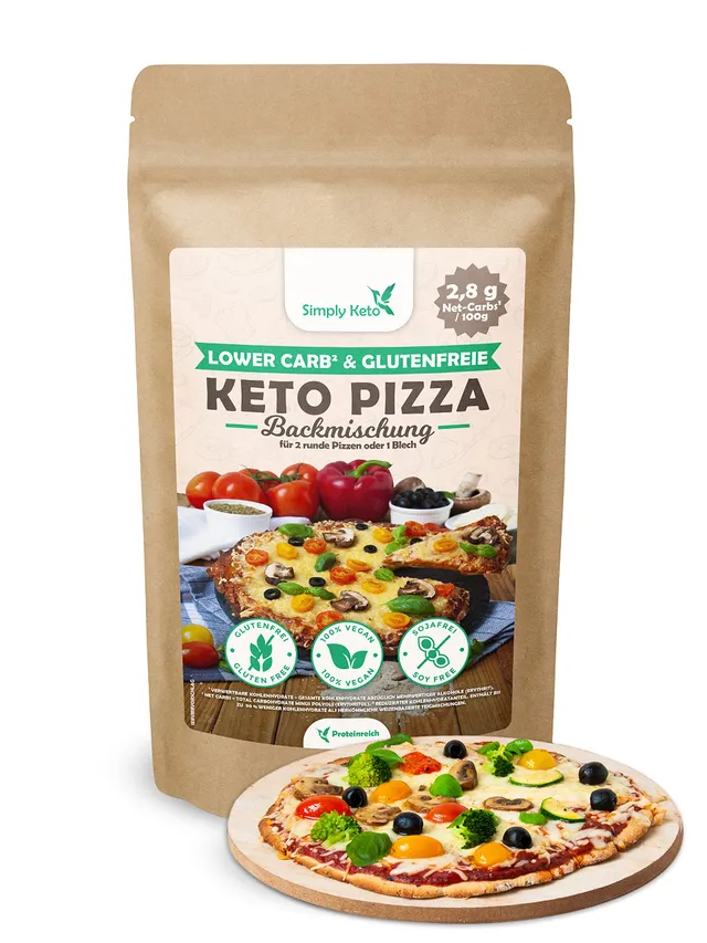Keto Pizza Backmischung 290 g glutenfrei vegan proteinreich