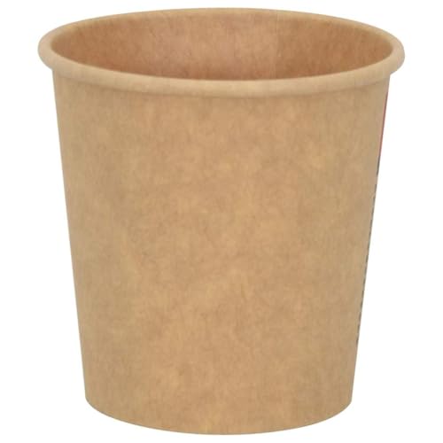 vidaXL Pappbecher 100ml 1000 Stück Einwegbecher Braun