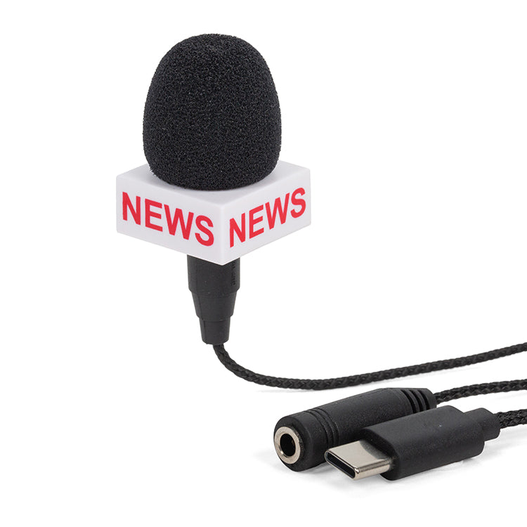 Kikkerland Breaking News Mini Mikrofon USB-C Karaoke