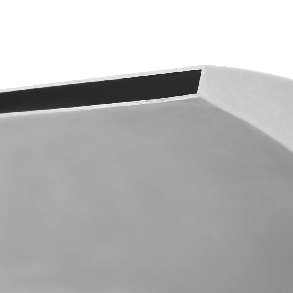 vidaXL Pool-Wasserfall Edelstahl 30x9x26cm Silber