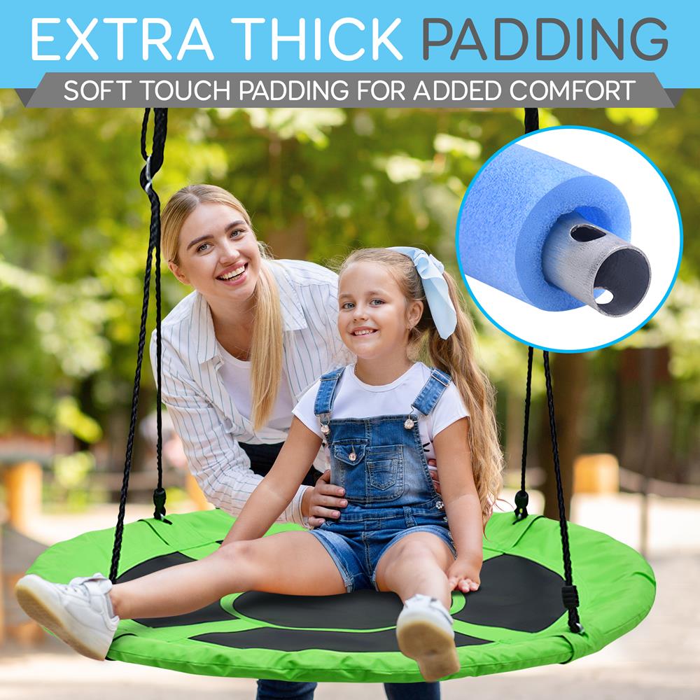 Serenelife Outdoor Swing Tellerschaukel 40" Grün wasserdicht