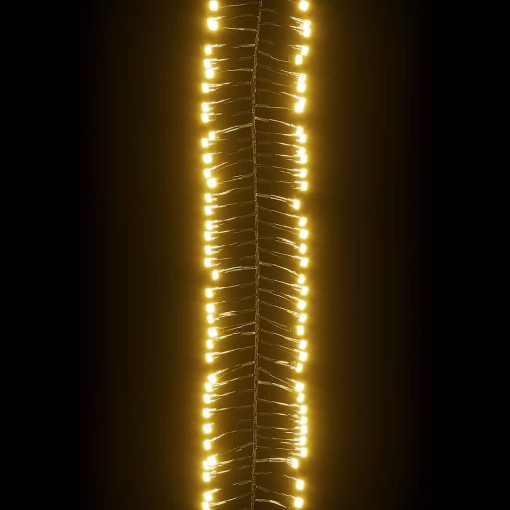 vidaXL LED Lichterkette 400 LEDs Warmweiß 7,4 m