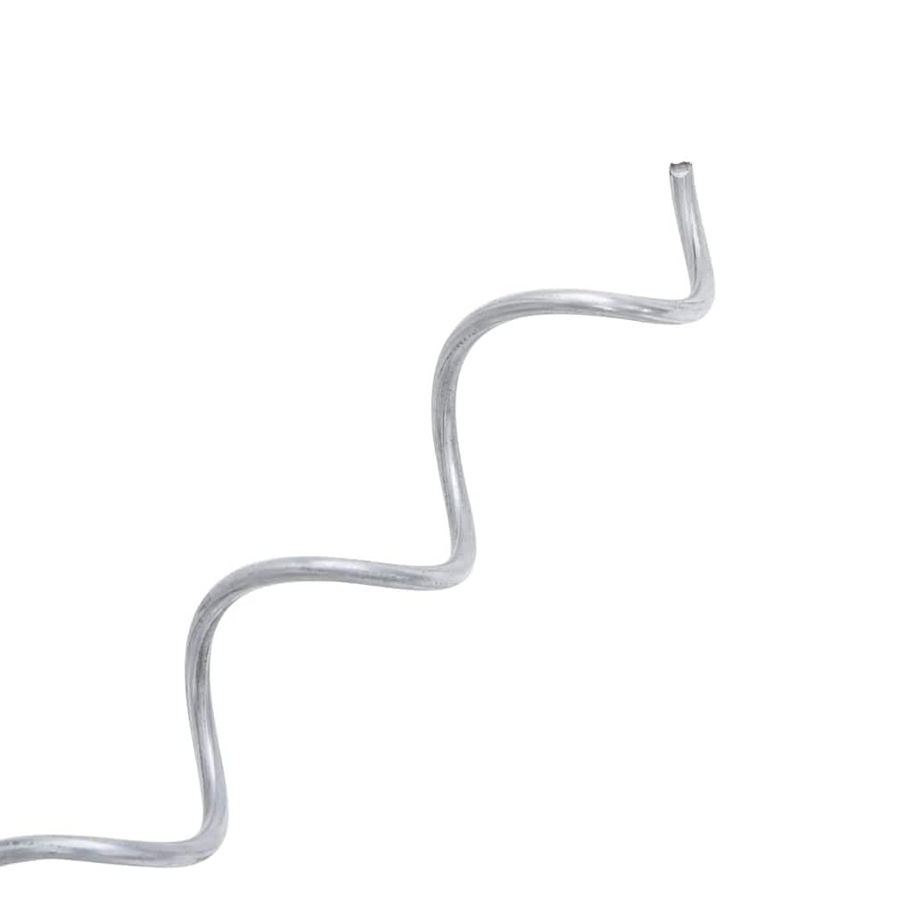 vidaXL Heim & Garten Gabionen-Spiralen 24er Set 100cm silber verzinkt