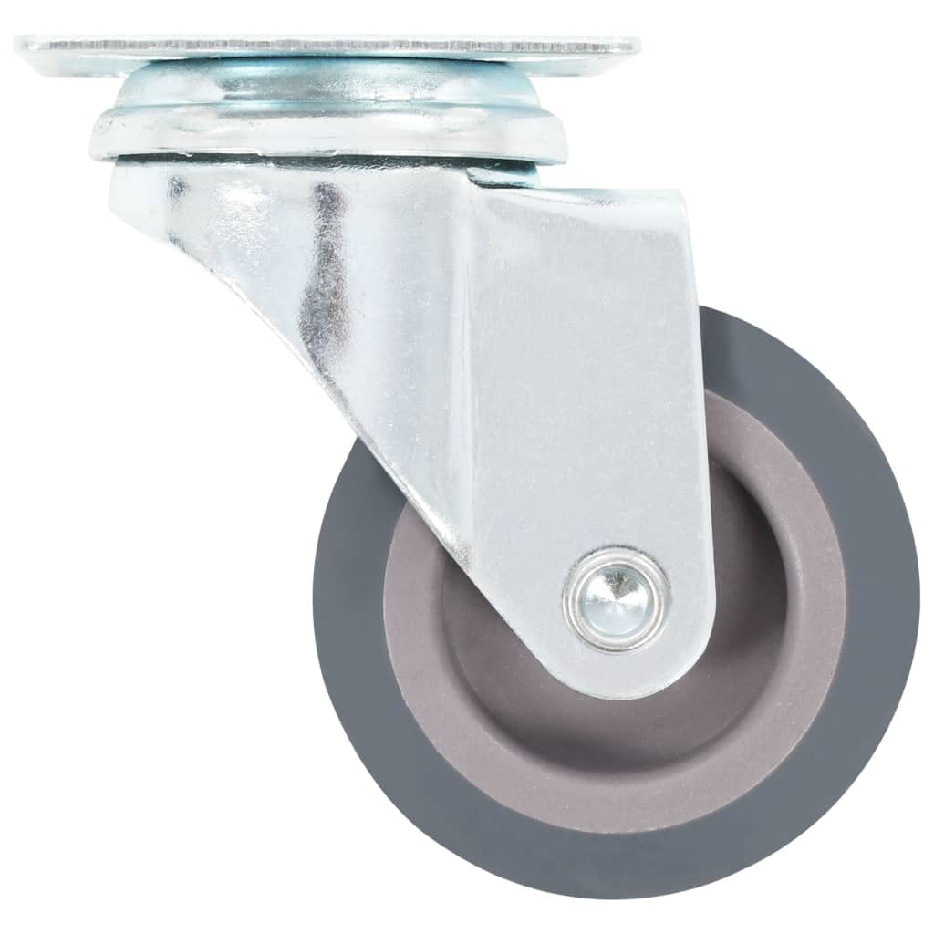 vidaXL 8x Lenkrollen 50 mm Möbelrollen TPR leise 8er-Set