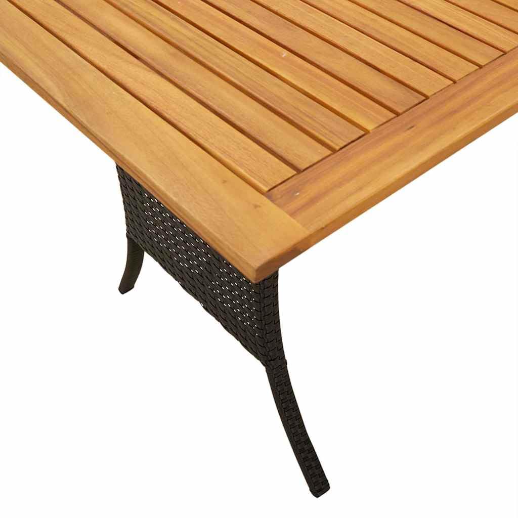 vidaXL Heim & Garten Gartensofa 3-Sitzer Schwarz Poly Rattan