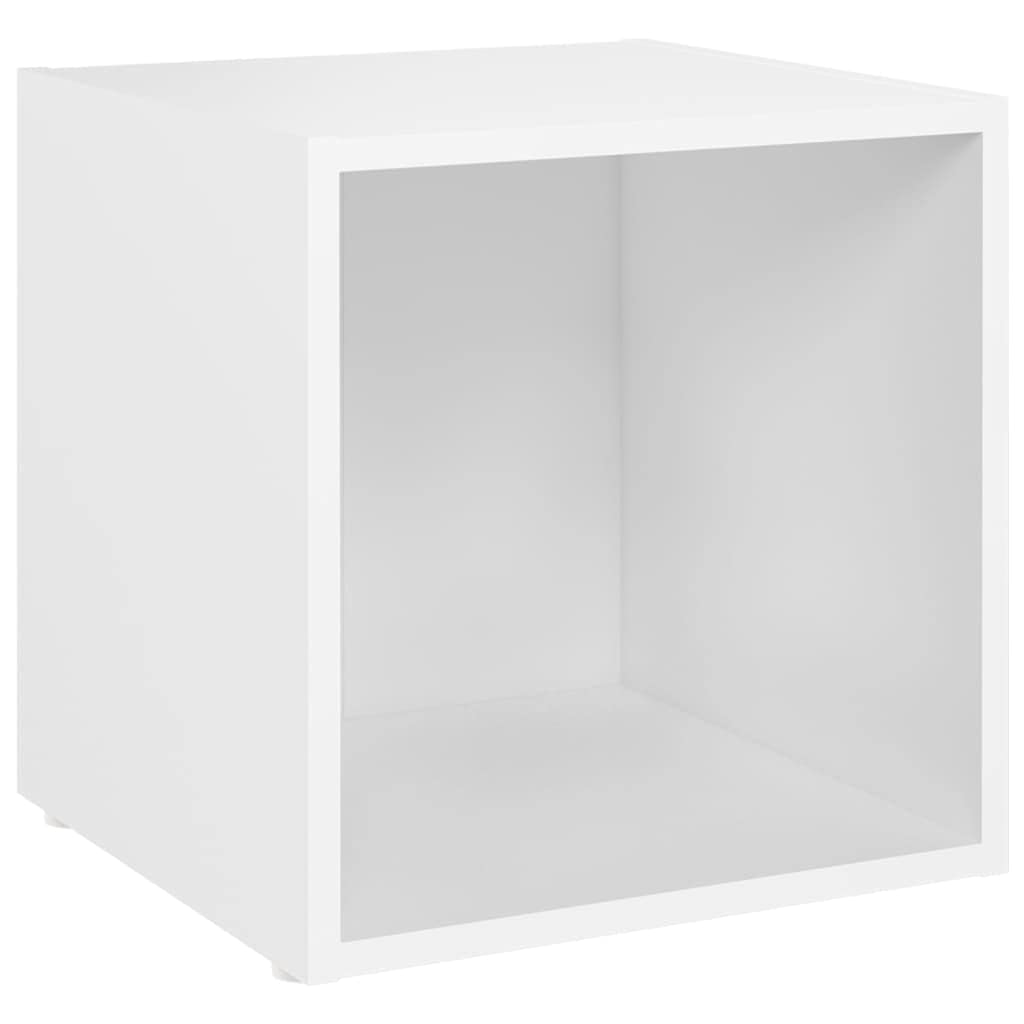vidaXL TV Schrank Lowboard weiß 37x35x37cm 1 Fach