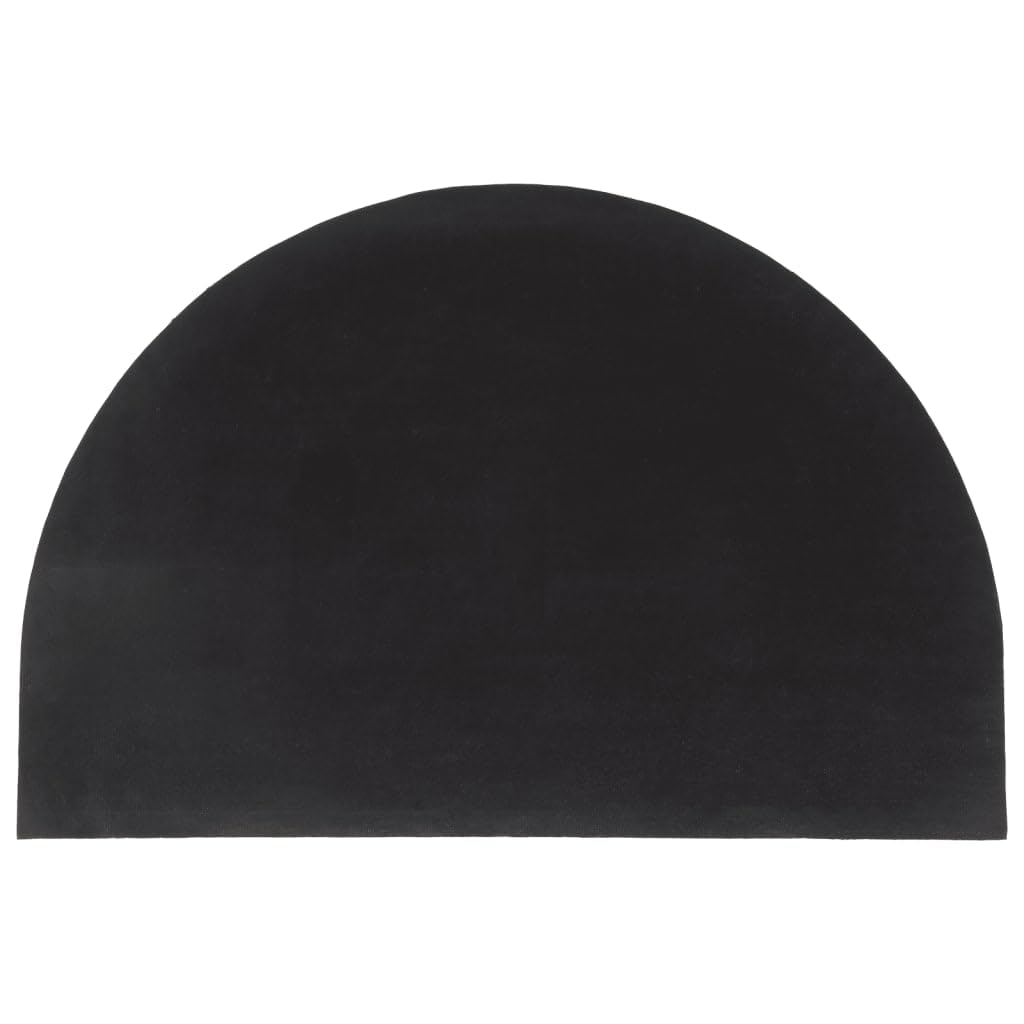 vidaXL Heim Fußmatte Natur halbrund 60x90 cm Kokos