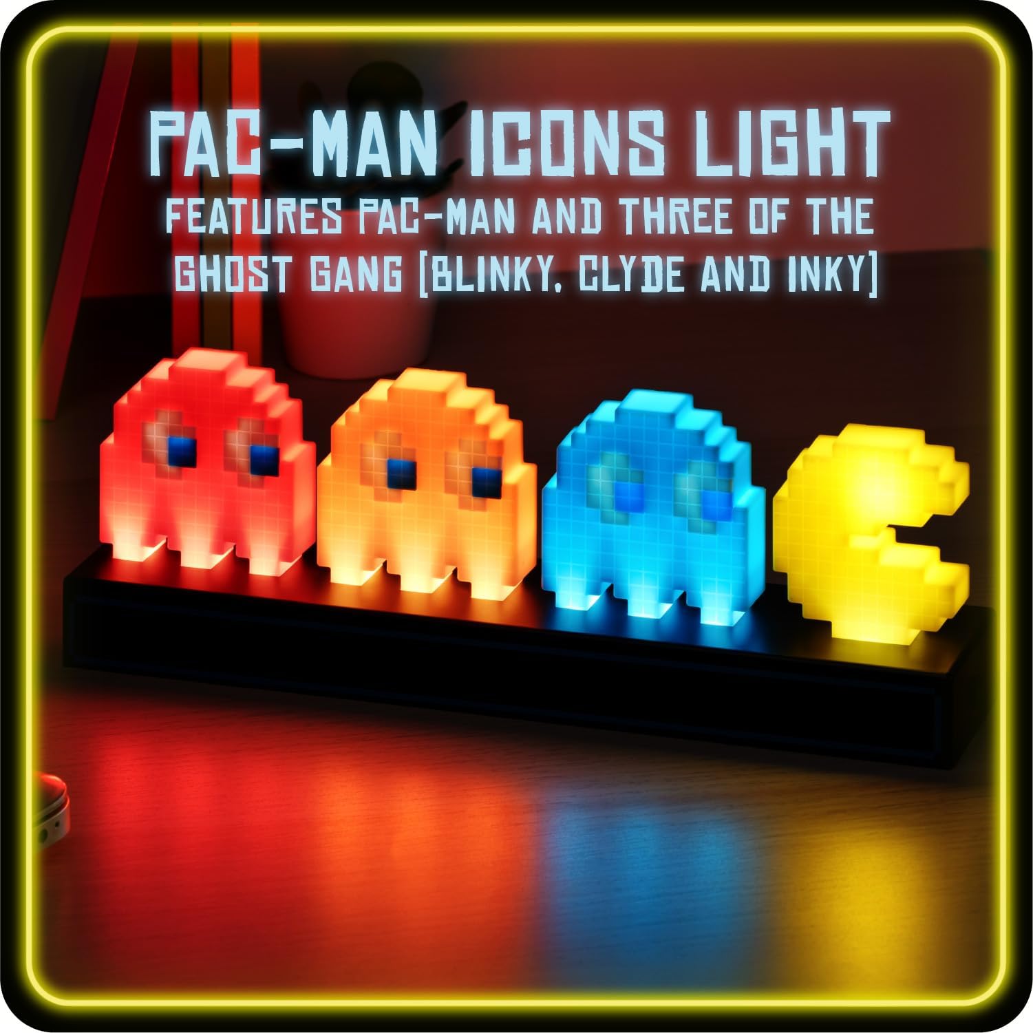 Paladone Pac Man Geister Schreibtischlicht LED 30 cm 3 Modi