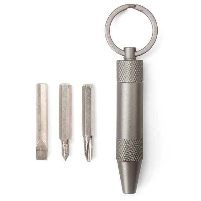KIKKERLAND Home Screw It! Mini-Schraubendreher 3 Bits Schlüssel