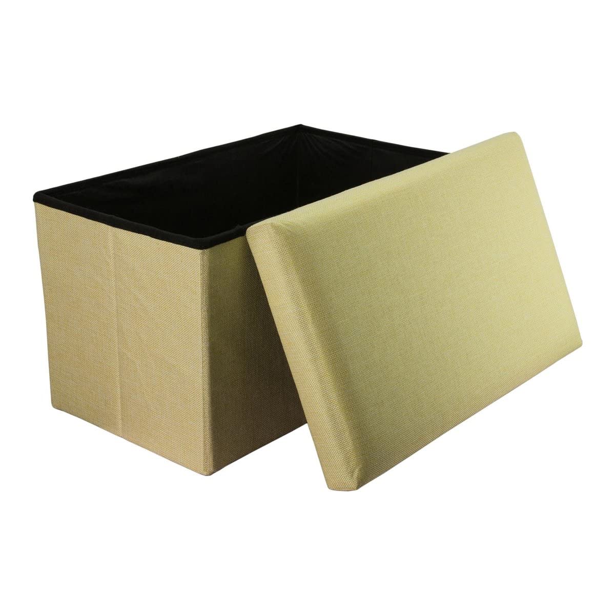 Intirilife Sitzbank Frühlings Grün 78x38x38 faltbar Stauraum
