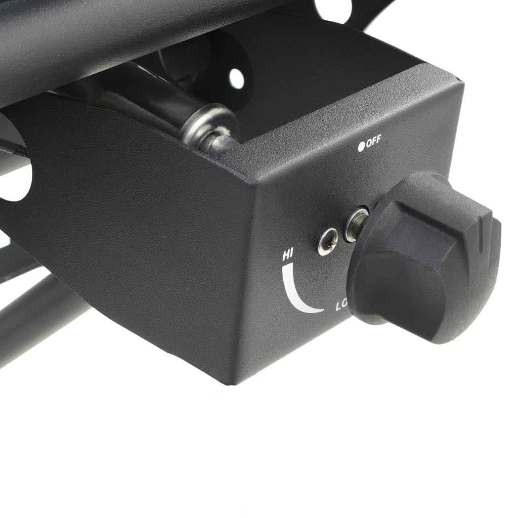 vidaXL Gasgrill tragbar Schwarz mit Kochzone Stahl