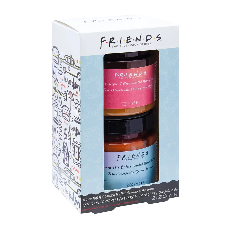 Paladone Friends Körperpflege Set 2x200ml Rose Geißblatt