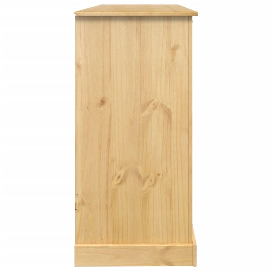vidaXL Corona Weinschrank Massivholz Kiefer 107,5x51x105,5 cm rustikal