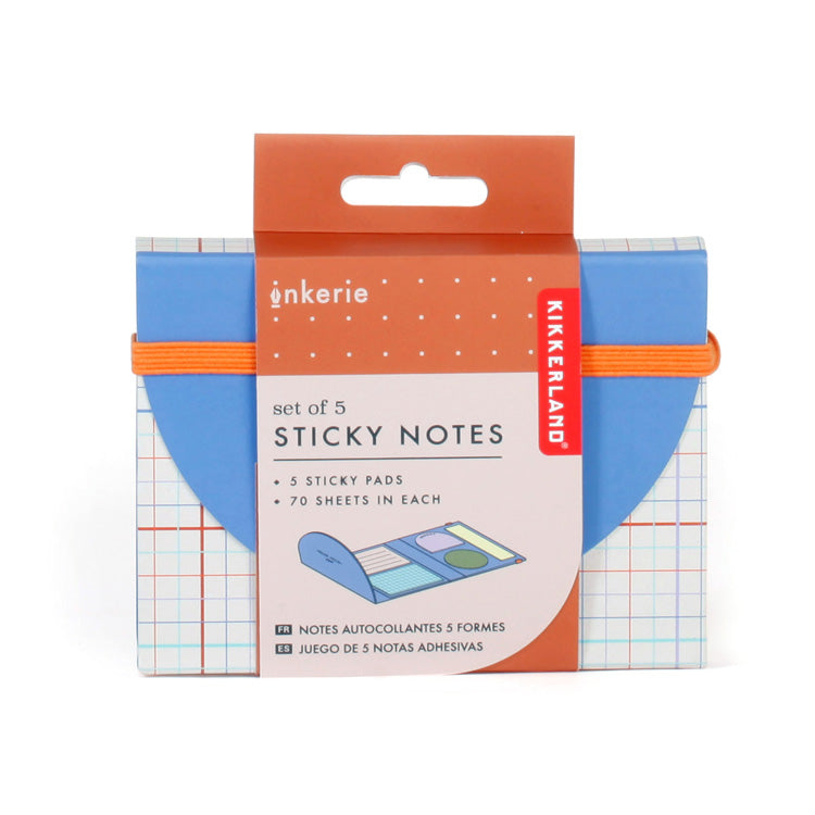 Kikkerland Inkerie Sticky Notes Haftnotizen 5er Set