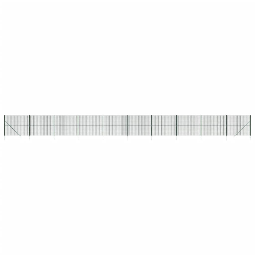 vidaXL Heim & Garten Maschendrahtzaun 0,8x10 m Anthrazit PVC