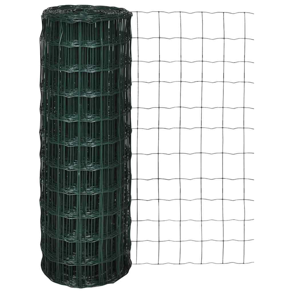 vidaXL Heimwerkerbedarf Euro-Zaun Gitterzaun 10x1,2 m grau PVC