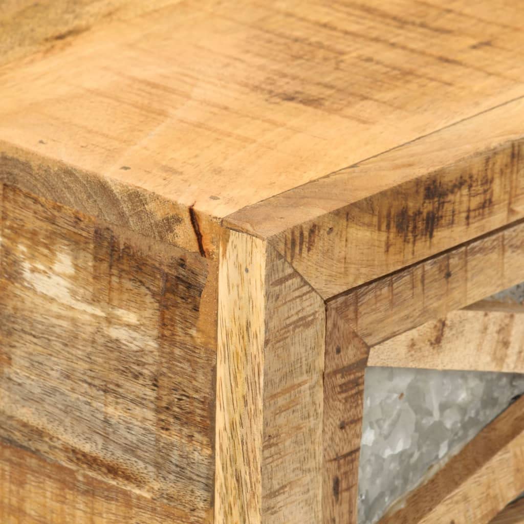 vidaXL Konsolentisch Mangoholz 110x30x76 cm 3 Schubladen
