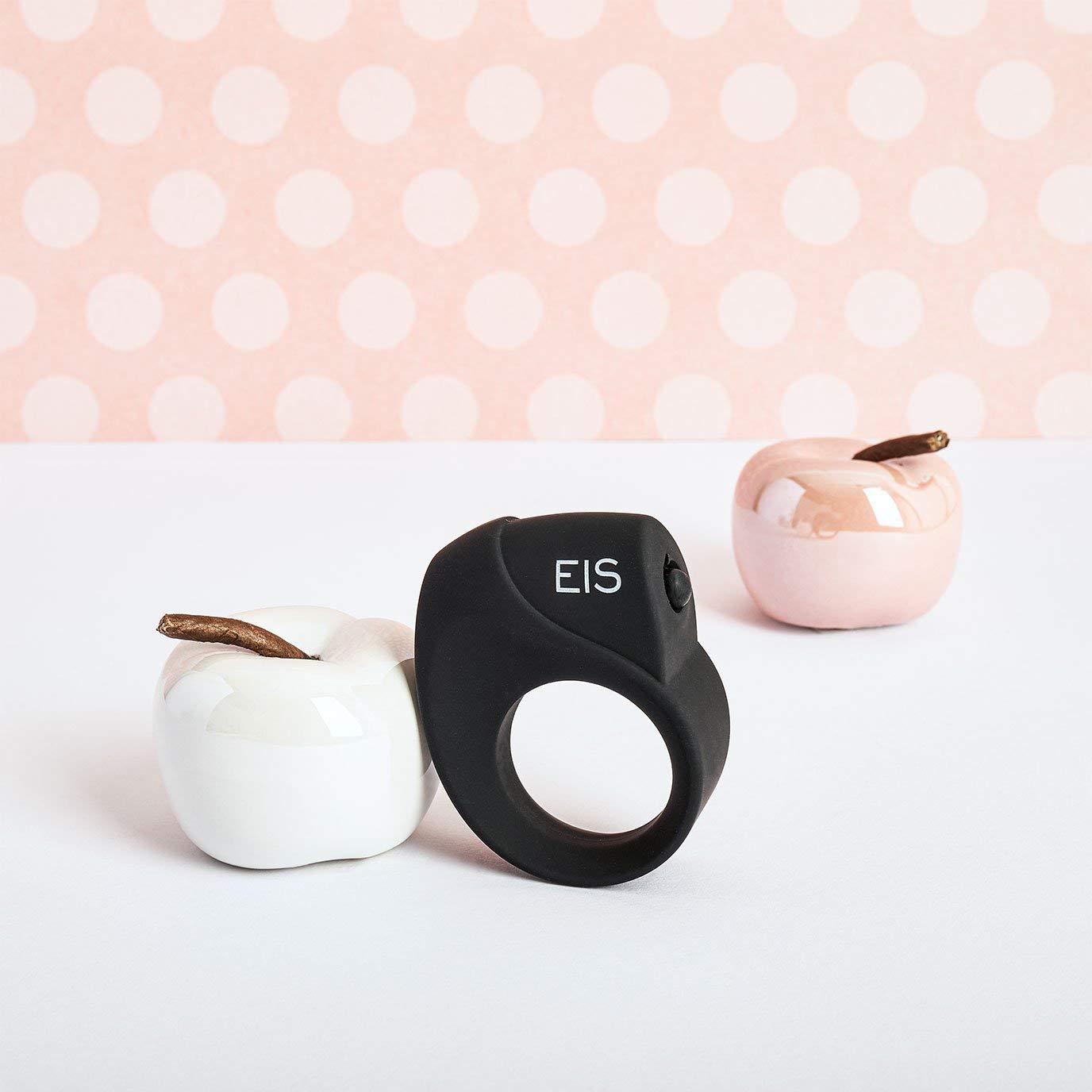 EIS Vibratoren Penisring Silikon mit Vibration Schwarz 3-6 cm