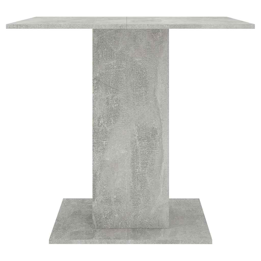 vidaXL Esstisch 80x80x75 cm Betongrau Holzwerkstoff