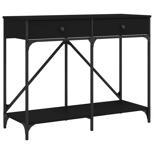 vidaXL Konsolentisch Schwarz Flurtisch 100x39x78,5 cm Holzwerkstoff