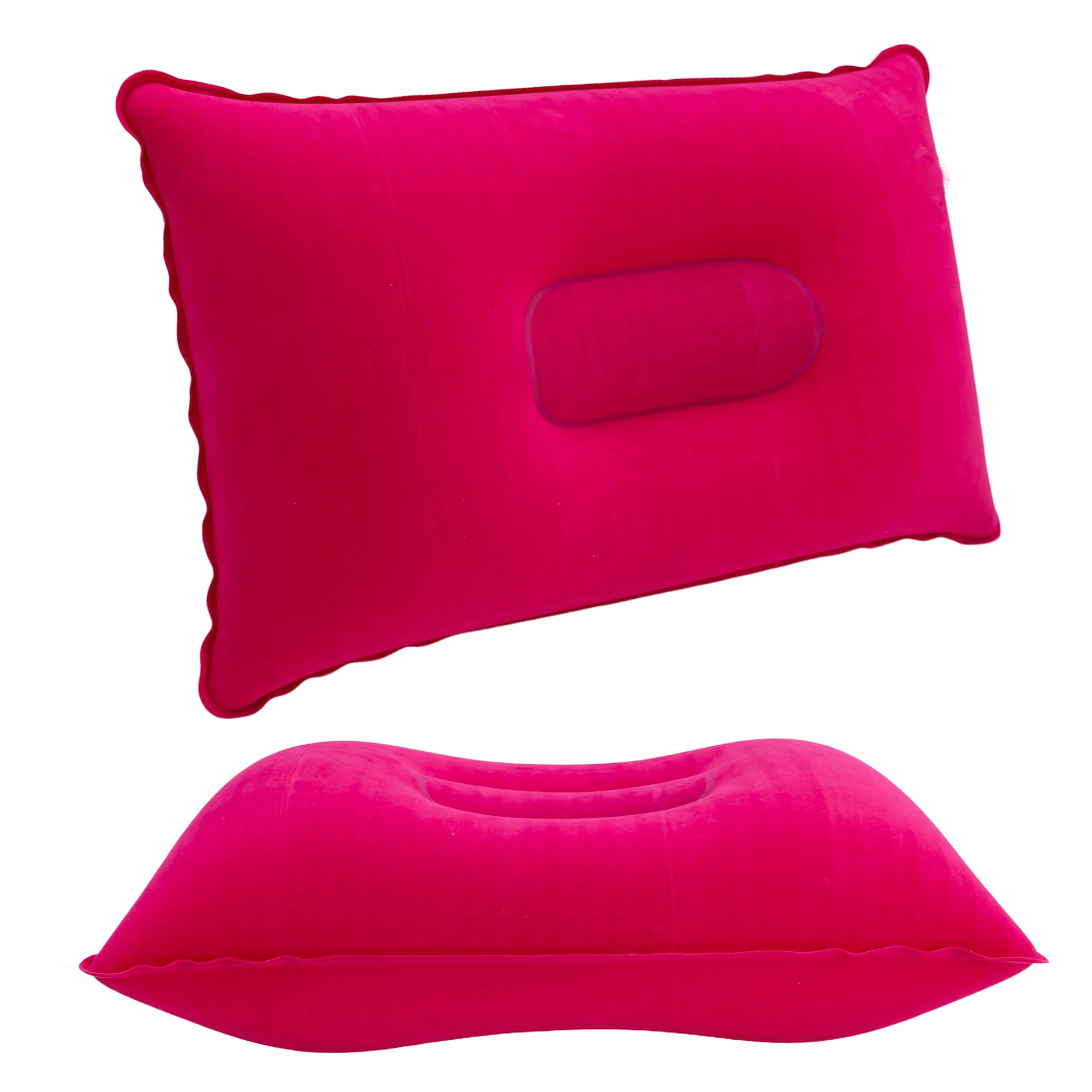 Intirilife Kissen aufblasbar Grau 32x21 cm Camping