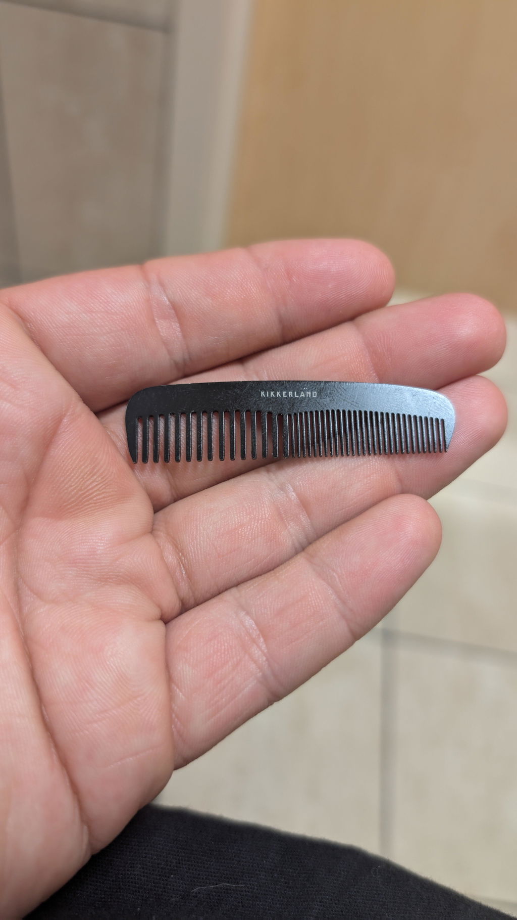 Kikkerland Home Mini Mustache Comb Bartkamm Edelstahl Mini