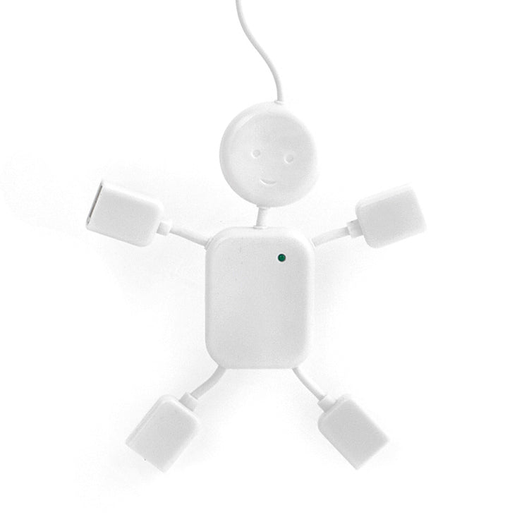 Kikkerland USB Hubman USB Hub Figur mit flexiblen Armen